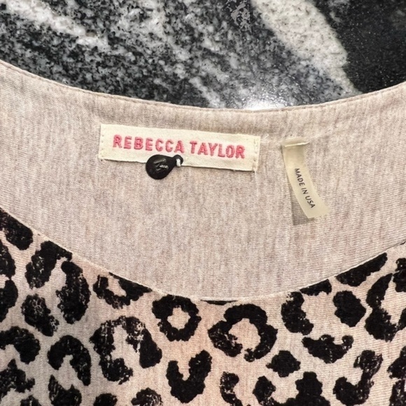 Rebecca Taylor Animal Print Sleeveless Body Con Ruched at the Hip Midi Dress - Picture 15 of 15